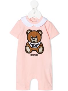 Moschino Kids ромпер с вышивкой Teddy Bear