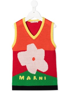 Marni Kids джемпер вязки интарсия без рукавов