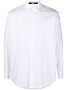 Karl Lagerfeld поплиновая рубашка с логотипом