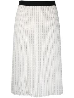 Karl Lagerfeld плиссированная юбка с логотипом