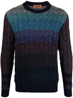 Missoni фактурный джемпер в стиле колор-блок
