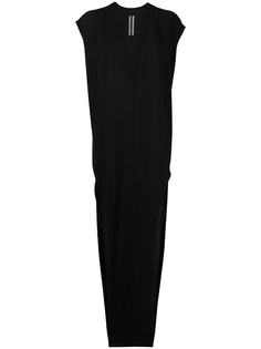 Rick Owens платье макси с глубоким декольте