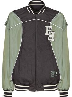Fendi куртка-бомбер со съемными рукавами и логотипом FF