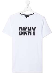 Dkny Kids футболка с круглым вырезом и логотипом