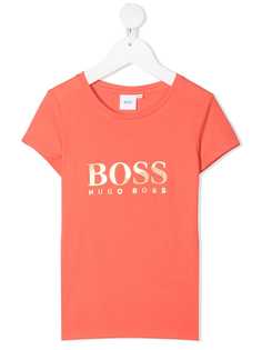 BOSS Kidswear футболка с круглым вырезом и логотипом