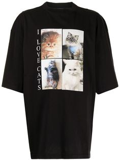 Balenciaga футболка оверсайз I Love Cats