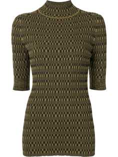 Proenza Schouler White Label топ в рубчик с геометричным узором
