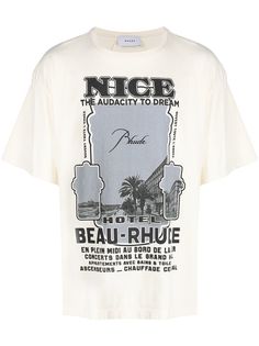 Rhude футболка с принтом Nice