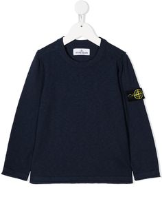 Stone Island Junior джемпер с нашивкой-логотипом