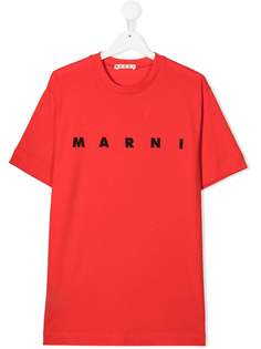 Marni Kids футболка с логотипом