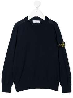 Stone Island Junior джемпер тонкой вязки с круглым вырезом