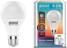 Светодиодная лента Gauss Smart Home DIM+CCT E27 A60 8.5W