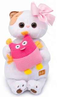 Мягкая игрушка BUDIBASA "Кошечка Ли-Ли", 24 см, с совой (LK24-041)