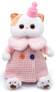 Мягкая игрушка BUDIBASA "Кошечка Ли-Ли", 24 см, в комбинированном пальто (LK24-044)