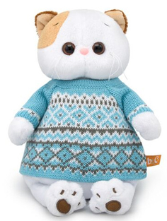 Мягкая игрушка BUDIBASA "Кошечка Ли-Ли", 24 см, в свитере (LK24-033)