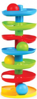 Развивающая игрушка ЖИРАФИКИ "Башня", 37 см, 4 шарика (644517)