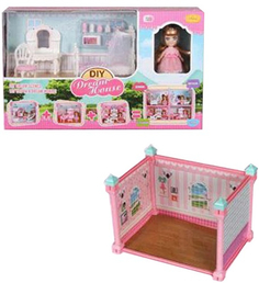 Набор мебели для кукол Наша Игрушка "Спальня", 1 кукла 12 см, 11 предметов (VC6019A)
