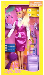 Кукла с аксессуарами DEFA-LUCY "Профессия", 29 см, 5 предметов (8286a)