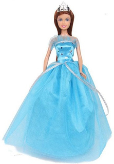 Кукла с аксессуарами DEFA-LUCY "Модница", 29 см, 1 предмет, синяя (8292)