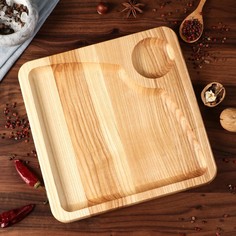 Тарелка-доска для подачи и нарезки Доброе дерево