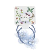 Комплект резинок Lukky Fashion Цветок с блестками,