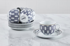 Набор чайных пар на 6 персон Art D?co Light Diana Impress