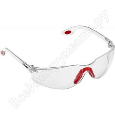 Прозрачные защитные очки ЗУБР