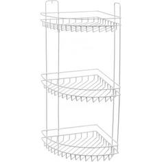 Полка для ванной угловая Lemer «Rely» трёхъярусная цвет белый