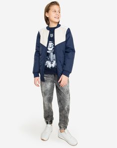 Куртка-бомбер колор-блок для мальчика Gloria Jeans