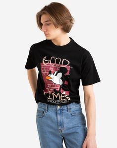 Чёрная футболка с принтом Disney Gloria Jeans
