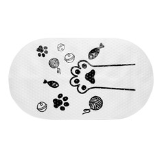 Коврик для ванной Fora Happy Cats Лапка 69х38 см