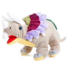 Мягкая игрушка ABtoys Dino World Динозавр Трицераптор 36 см