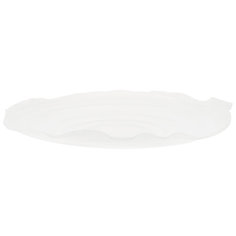 Блюдо ArdaCam Solera бело-прозрачное 41,5 см