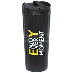 Термокружка Daniks SL-NT014E-BLK-logo1, 450 мл, черная