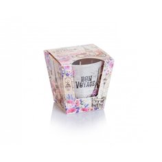 Свеча декоративная, 8х7.5 см, Добрый путь, в стакане ароматизированная Bartek candles