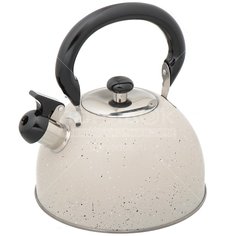 Чайник из нержавеющей стали Daniks M-009W со свистком, 3 л