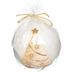 Свеча декоративная, 10 см, Ёлочка матовая шар Bartek candles