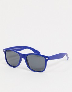 Синие солнцезащитные очки с серыми стеклами SVNX-Голубой