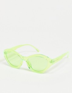 Ярко-зеленые солнцезащитные очки «кошачий глаз» South Beach-Зеленый цвет