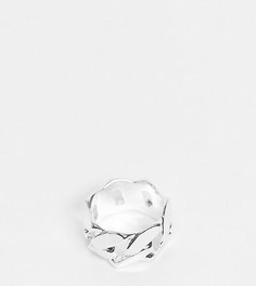 Серебристое кольцо с цепочным дизайном ASOS DESIGN Curve-Серебристый