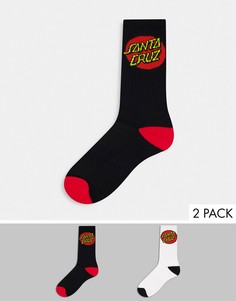Набор из 2 пар разноцветных носков Santa Cruz Classic Dot-Многоцветный