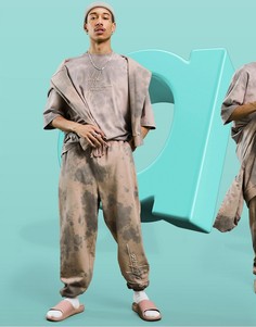 Розовые выбеленные oversized-джоггеры с логотипом от комплекта ASOS Dark Future-Розовый