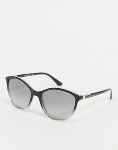 Черные круглые солнцезащитные очки с серыми стеклами Vogue-Черный