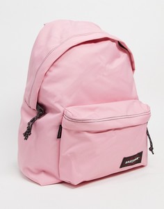 Уплотненный рюкзак в полоску с принтом глобуса на черном фоне Eastpak Pakr-Розовый