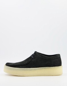 Черные мокасины Clarks Originals Wallabee-Черный