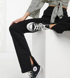 Черные расклешенные джинсы в стиле 00-х с завышенной талией ASOS DESIGN Tall-Черный цвет