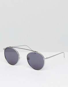 Круглые солнцезащитные очки Jeepers Peepers-Серебряный