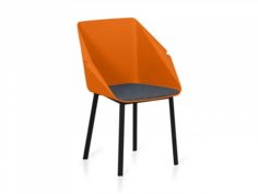 Кресло donato (ogogo) оранжевый 61x89.0x45.0 см.