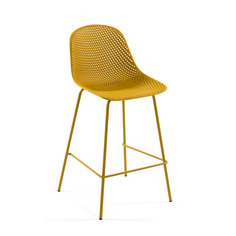 Барный стул quinby (la forma) желтый 49x107x49 см.