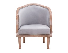 Кресло alamo (mak-interior) серый 59x86x62 см.